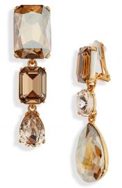 Oscar de la Renta Bold Crystal Drop Earrings at Nordstrom